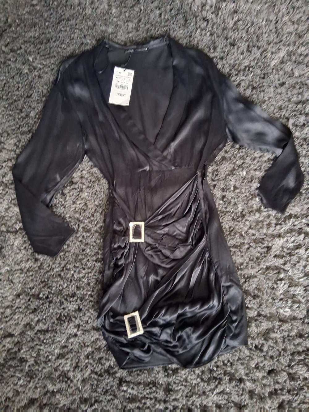 Zara Black Crewneck Top